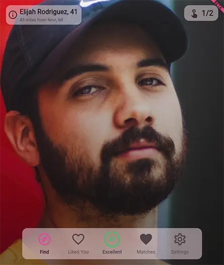 Dahlia home screen with featured match cards